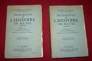 Fragments de L'Histoire de Ma Vie [Two Volume Set] Publiés par Félicien Leuridant. Introduction p...