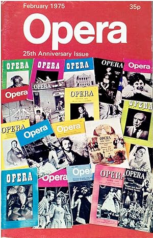 Imagen del vendedor de Opera Magazine - 25th Anniversary Issue (February 1975, Vol. 26, No.2) a la venta por Manian Enterprises