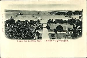 Image du vendeur pour Ansichtskarte / Postkarte Sydney New South Wales Australien, Harbour from Government House, Hafen vom Regierungspalast aus mis en vente par akpool GmbH