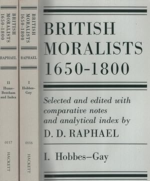 British Moralists 1650 - 1800 [ 2 Bd.e]. Hobbes - Gay / Hume - Bentham and Index.