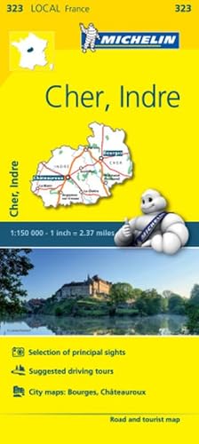 Bild des Verkufers fr Cher, Indre - Michelin Local Map 323 (Michelin Map) : Map zum Verkauf von AHA-BUCH