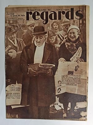 REGARDS. IIIe Année No. 9 (41),16 Mars 1934. Dans ce numéro: Jacobins en peau de lapin. Documents...