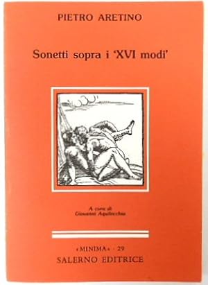 Bild des Verkufers fr Sonetti Sopra I 'XVI Modi' zum Verkauf von PsychoBabel & Skoob Books