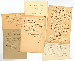 Imagen del vendedor de 1 autograph manuscript signed, autograph letter signed, 1 autograph lettercard signed and 2 autograph notes signed. a la venta por Antiquariat INLIBRIS Gilhofer Nfg. GmbH