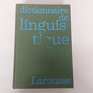 Bild des Verkufers fr Dictionnaire De Linguistique zum Verkauf von Cambridge Rare Books