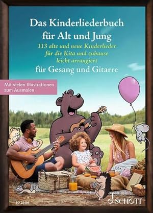 Bild des Verkufers fr Das Kinderliederbuch fr Alt und Jung. Gesang und Gitarre : 113 alte und neue Kinderlieder fr die Kita und zuhause, leicht arrangiert fr Gesang und Gitarre. Gesang und Gitarre. Liederbuch. zum Verkauf von AHA-BUCH GmbH