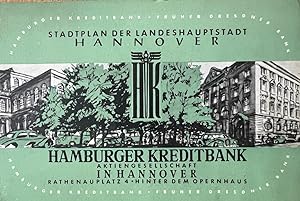 [Map Hannover, Germany, special folding way] Stadtplan der landeshauptstadt Hannover, Hamburger K...