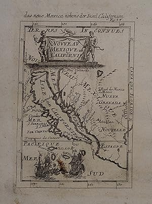 Neuveau Mexique et Californie / das neue Mexica nebens der Insel Californien. Kupferstich aus A. ...