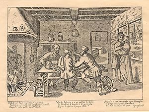 Bild des Verkufers fr Venezianischer Dirnenspiegel, Tafel 9, nach Stich aus dem 17. Jahrhundert. Heliogravur von 1923 zum Verkauf von Antiquariat Kastanienhof