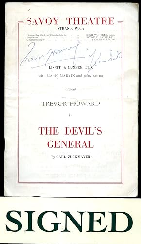 Seller image for The Devil's General | Des Teufels General | Original Souvenir Theatre Programme Performed at The Savoy Theatre, Savoy Court, Strand, London [Multiple Signed x 20] for sale by Little Stour Books PBFA Member