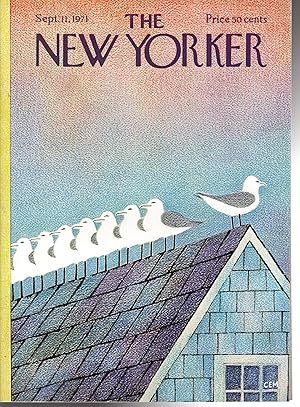 Immagine del venditore per The New Yorker Magazine, September 11,. 1971 venduto da Dorley House Books, Inc.