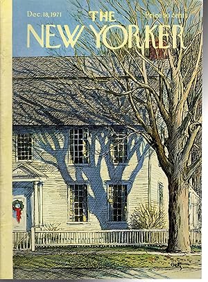 Image du vendeur pour The New Yorker Magazine, December 18,. 1971 mis en vente par Dorley House Books, Inc.