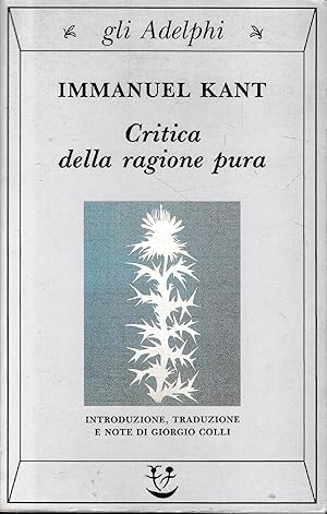 Bild des Verkufers fr Critica della ragione pura zum Verkauf von librisaggi