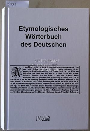 Etymologisches Wörterbuch des Deutschen.