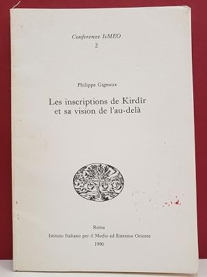 Imagen del vendedor de Les inscriptions de Kirdīr et sa vision de l'au-del a la venta por Moe's Books