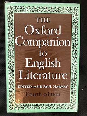 Seller image for The Oxford Companion to English Literature, Fourth Edition for sale by Cragsmoor Books