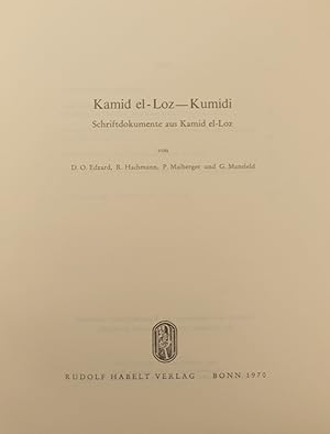 Bild des Verkufers fr Kamid el-Loz - Kumidi. Schriftdokumente aus Kamid el-Loz. Being Saarbrucker Beitrage zur Altertumskunde Band 7. zum Verkauf von Bristow & Garland