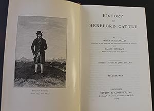 History of Hereford Cattle. Revised edition by James Sinclair.