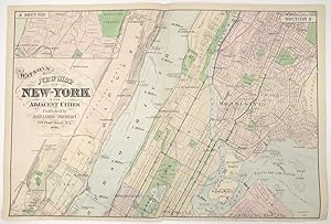 1891 Watson Map of New York, Morrisania, Bergen, Ridgefield, Ward's Island
