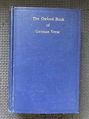 Seller image for Das Oxforder Buch Deutscher Dichter for sale by Cragsmoor Books