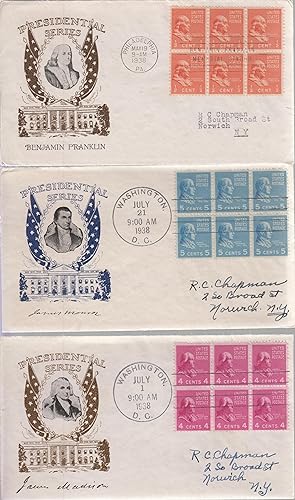 Archive of 24 First Day Covers Presidential