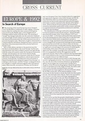 Imagen del vendedor de In Search of Europe: An Idea that has Puzzled People from Charlemagne to Adenauer. An original article from History Today, 1992. a la venta por Cosmo Books