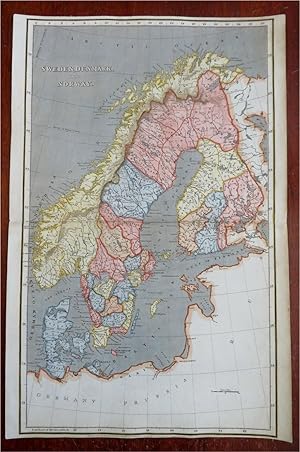 Scandinavia Sweden Finland Norway Denmark 1809 Arrowsmith engraved map