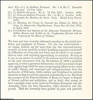 Image du vendeur pour Napoleonism : its Present and its Prospects. A rare original article from the British Quarterly Review, 1852. mis en vente par Cosmo Books