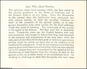 Imagen del vendedor de Local Taxation. A rare original article from the British Quarterly Review, 1873. a la venta por Cosmo Books