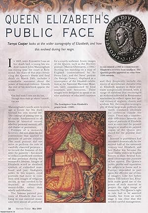 Seller image for Queen Elizabeth's Public Face: The Wider Iconography of Elizabeth I. An original article from History Today, 2003. for sale by Cosmo Books