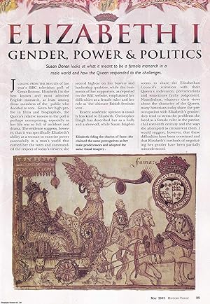 Imagen del vendedor de Elizabeth I: Gender, Power and Politics. An original article from History Today, 2003. a la venta por Cosmo Books