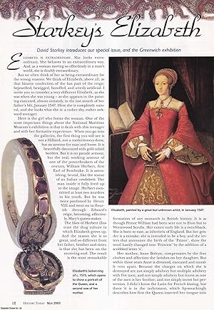 Imagen del vendedor de Starkey's Elizabeth I; Extraordinary Queen. An original article from History Today, 2003. a la venta por Cosmo Books