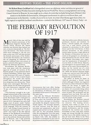 Image du vendeur pour The February Revolution of 1917: Eyewitness Recollections of the Overthrow of the Tsar and Russia's False Liberal Dawn. An original article from History Today, 1991. mis en vente par Cosmo Books