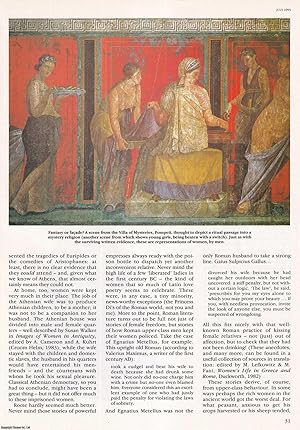 Seller image for What Life was Like for Women in Greece and Rome: The Classic Woman? An original article from History Today, 1993. for sale by Cosmo Books