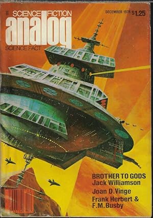 Image du vendeur pour ANALOG Science Fiction/ Science Fact: December, Dec. 1978 ("Brother to Gods"; "Fireship") mis en vente par Books from the Crypt