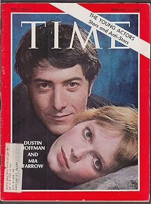 Seller image for TIME Dustin Hoffman Mia Farrow 2/7 1969 for sale by The Jumping Frog
