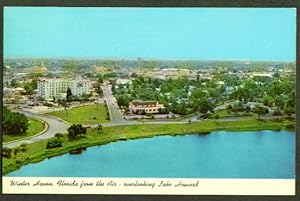 Immagine del venditore per Lake Howard from air Winter Haven FL postcard 1968 venduto da The Jumping Frog