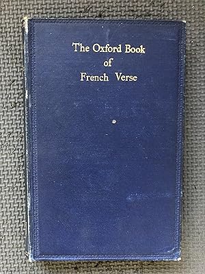 Immagine del venditore per The Oxford Book of French Verse venduto da Cragsmoor Books