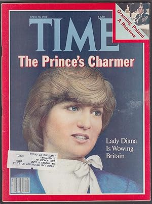 Bild des Verkufers fr TIME Lady Diana Spencer Prince Charles Brezhnev Jaruzelski Poland 4/20 1981 zum Verkauf von The Jumping Frog