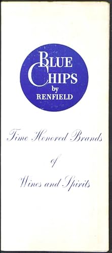 Seller image for Renfield Blue Chips Wines & Spirits catalogue 1940s for sale by The Jumping Frog