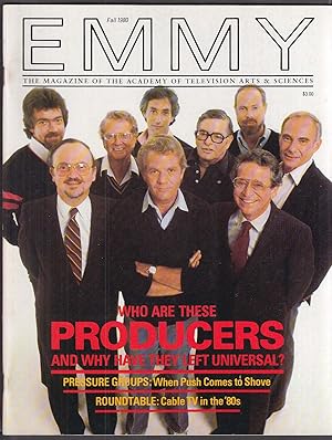 Seller image for EMMY Magazine Universal Studios defections Stephen Cannell Jon Wilder Fall 1980 for sale by The Jumping Frog