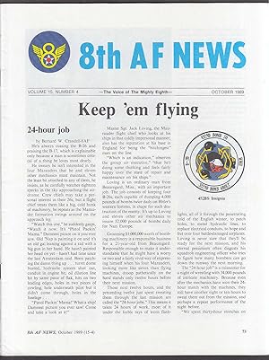 Immagine del venditore per 8th AF NEWS 452nd BS B-26 Memphis Belle film B-17 vs B-24 50th Air Force 10 1989 venduto da The Jumping Frog