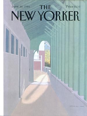 Immagine del venditore per New Yorker cover Simpson barn & stables 6/30 1986 venduto da The Jumping Frog