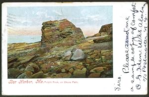 Imagen del vendedor de Pulpit Rock Shore Path Bar Harbor ME undivided back postcard 1906 a la venta por The Jumping Frog