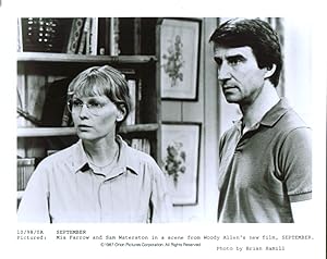 Seller image for Mia Farrow Sam Watterston in September 8x10 1987 for sale by The Jumping Frog