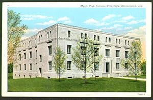 Immagine del venditore per Music Hall Indiana University Bloomington IN postcard 1930s venduto da The Jumping Frog