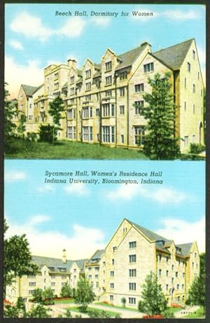 Immagine del venditore per Beech Sycamore Hall Indiana University Bloomington IN postcard 1940s venduto da The Jumping Frog