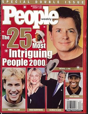 Seller image for PEOPLE Michael J Fox Prince William Tiger Woods 1 2001 for sale by The Jumping Frog
