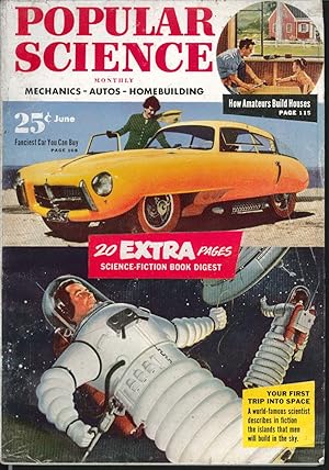 Bild des Verkufers fr POPULAR SCIENCE Supersonic Jet 3-D TV Steam-Car Engine Garage Magnesium + 6 1953 zum Verkauf von The Jumping Frog