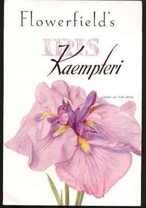 Seller image for Flowerfield Iris Kaempferi folder Oyster Bay NY 1940s for sale by The Jumping Frog
